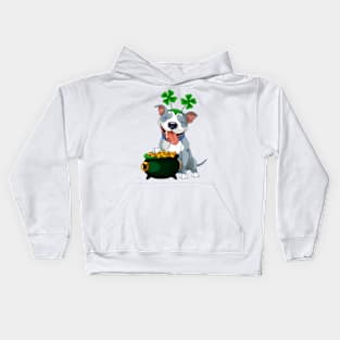 mom dog Green Irish Funny St Patrick's Kids Hoodie